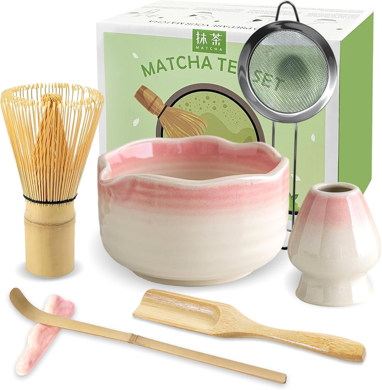 JBER Matcha Set Farbverlauf Rosa